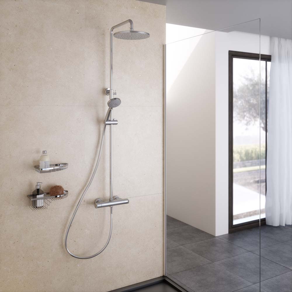 GALINDO - AROHA COLUMNA DUTXA TERMOSTATICA FIXE CROMAT