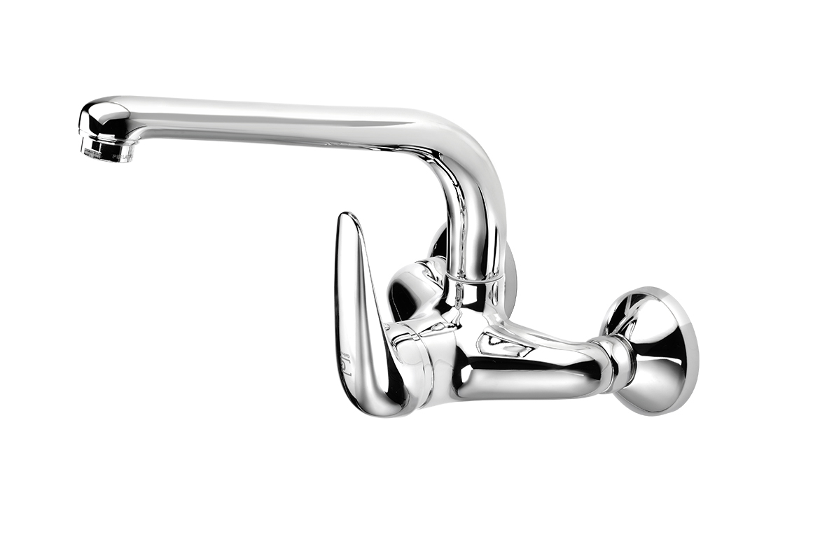 GALINDO - ALFA GRIFO COCINA MONOMANDO PARED CON CAÑO INFERIOR CROMADO