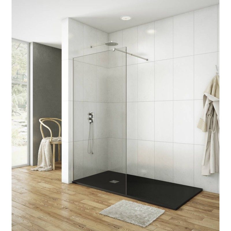 GME - MAMPARA SCREEN VIDRIO FIJO 86,5-55 TRANSPARENTE CROMO