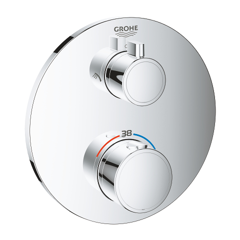 GROHE - TERMOSTATO DUCHA GROHTHERM REDONDO DE 2 VIAS CON AQUADIMMER DUCHA/DUCHA