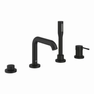 GROHE - MONOMANDO BAÑERA ESSENCE COMBINACION 4 AGUJEROS PRO NEGRO MATE