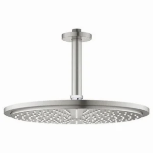 GROHE - CONJUNTO DUCHA 310 + BRAZO TECHO 142 SUPERSTEEL