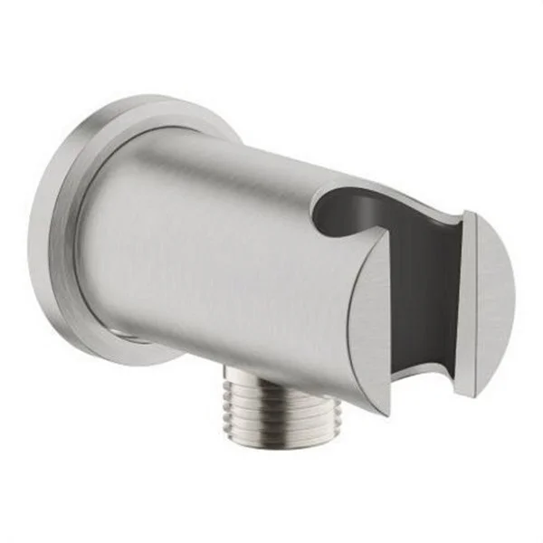 GROHE - SOPORTE CON CODO FLORON REDONDO SUPERSTEEL