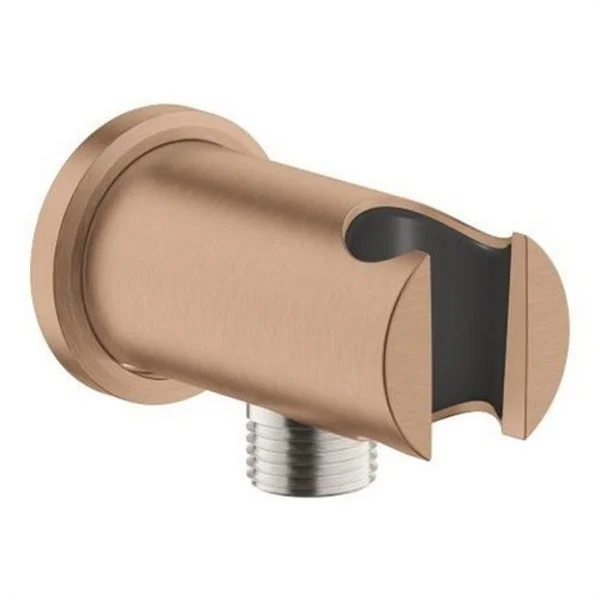 GROHE - SOPORTE CON CODO FLORON REDONDO COBRE CEPILLADO
