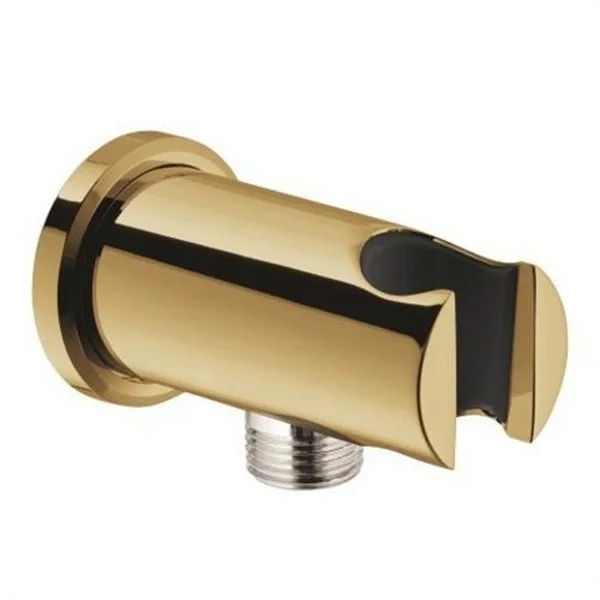GROHE - SOPORTE CON CODO FLORON REDONDO ORO BRILLO