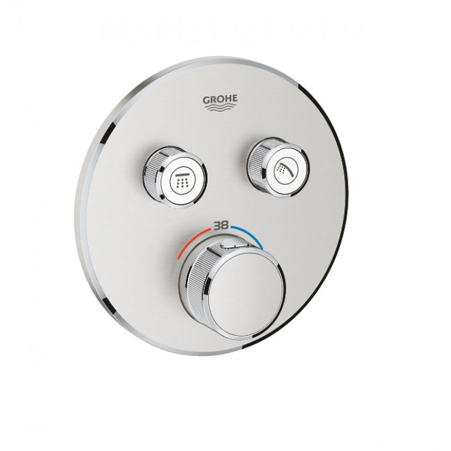 GROHE - TERMOSTAT SMARTCONTROL 2 SORTIDES RODO SUPERSTEEL view 2