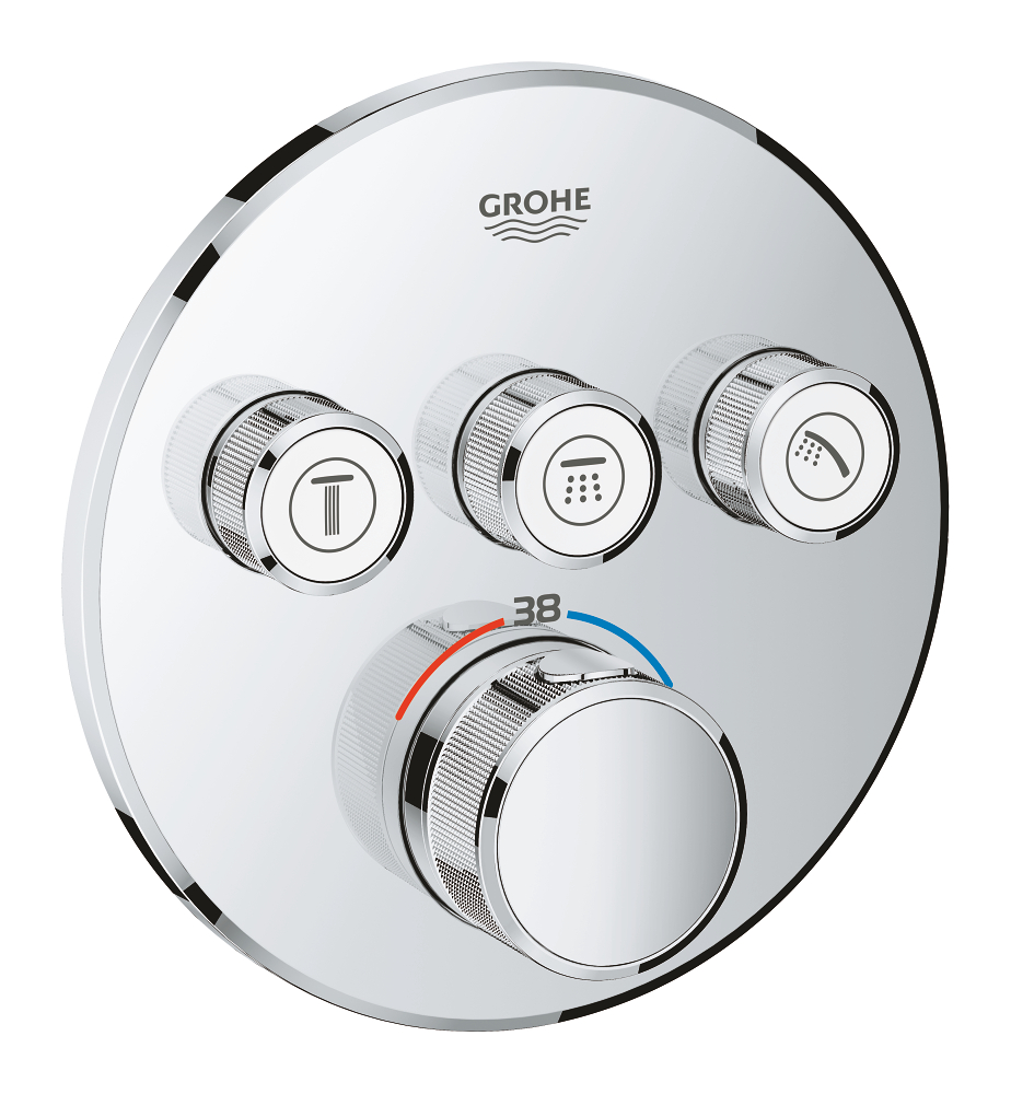 GROHE - GROHTHERM SMARTCONTROL TERMOSTAT ENCASTAR 3CL. RODO CROMATS/COS ENCASTAR