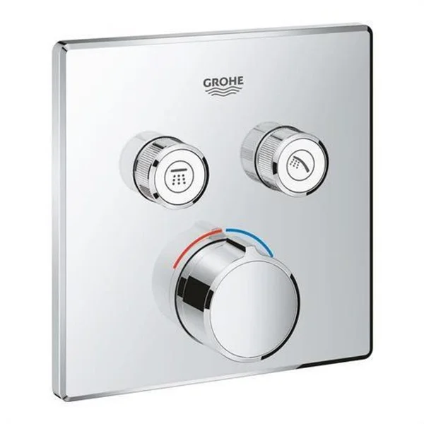 GROHE - SMARTCONTROL MEZCLADOR EMPOTRAR 2 CLAVOS CUADRADO CROMADO