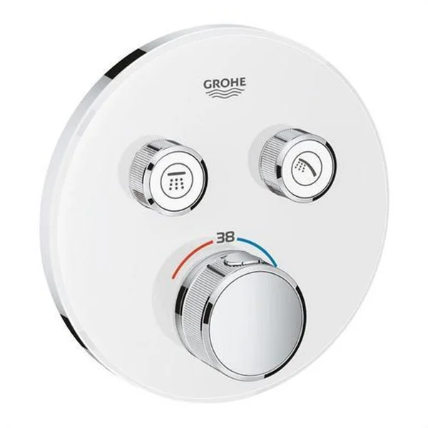 GROHE - TERMOSTAT SMARTCONTROL 2 CRISTAL BLANCO REDONDO