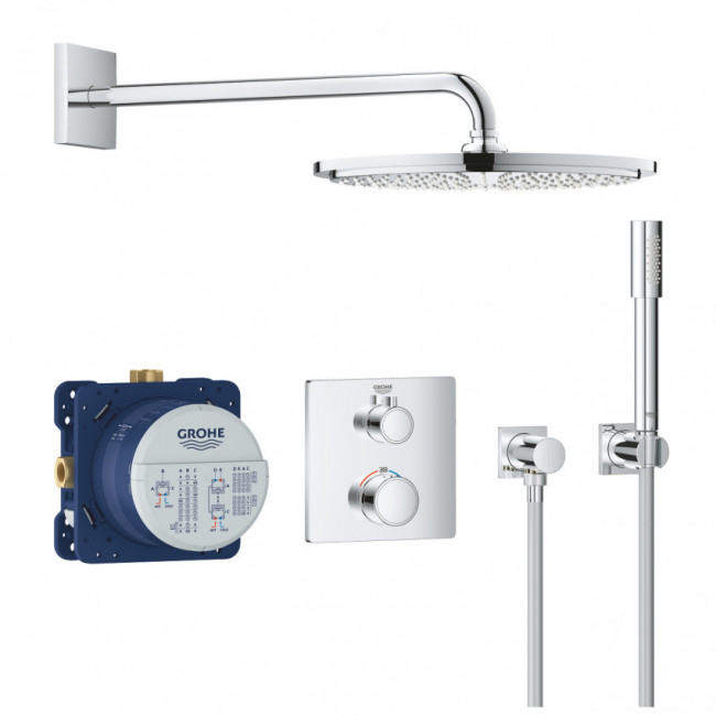 GROHE - CONJUNT DUTXA EMPOTRAT RAINSHOWER 310+GROHTHERM NEW CUADRADO + SET SENA