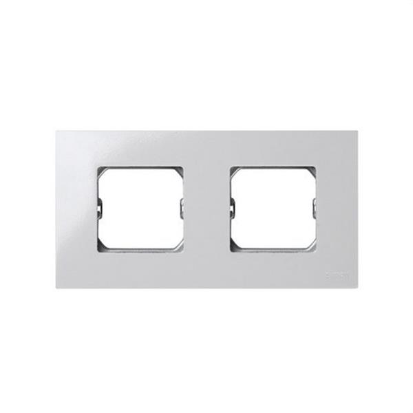 SIMON - SERIE 27 MARCO 2 ELEMENTOS COMPACTO BLANCO