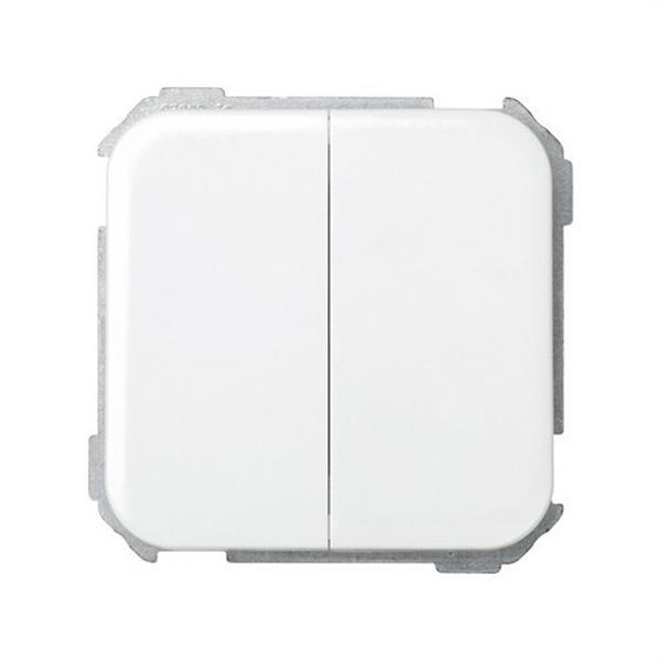 SIMON - SERIE 31 COMBINACION 2 INTERRUPTORES 10AX 250V BLANCO NIEVE