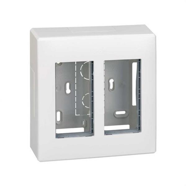 SIMON - SSC 500 CIMA CAJA SUPERFICIE 2 MODULOS BLANCO