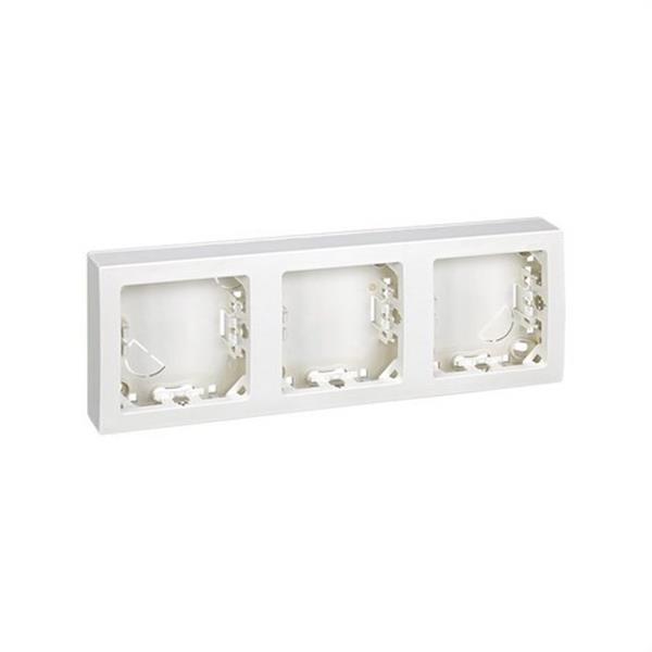 SIMON - SERIE 73 LOFT MARCO 3 ELEMENTOS HORIZONTAL BLANCO