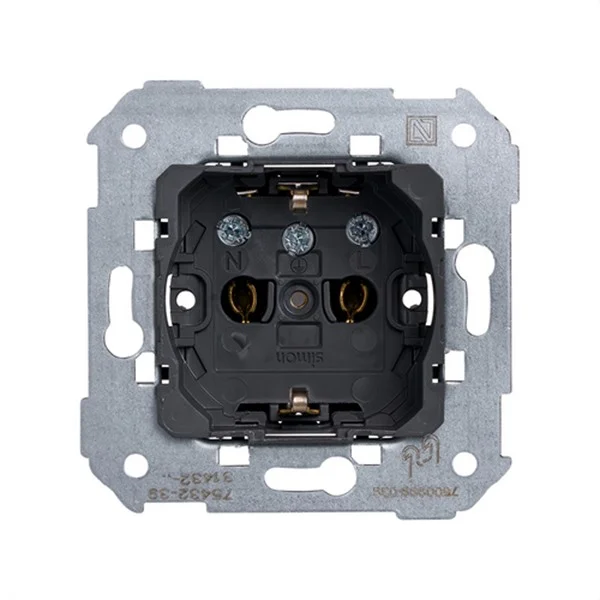 SIMON - SERIE 75 BASE ENCHUFE CON T.T. LATERAL