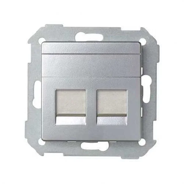 SIMON - SERIE 82 TAPA INFORMATICA 2 CONECTORES RJ45 UNIV.