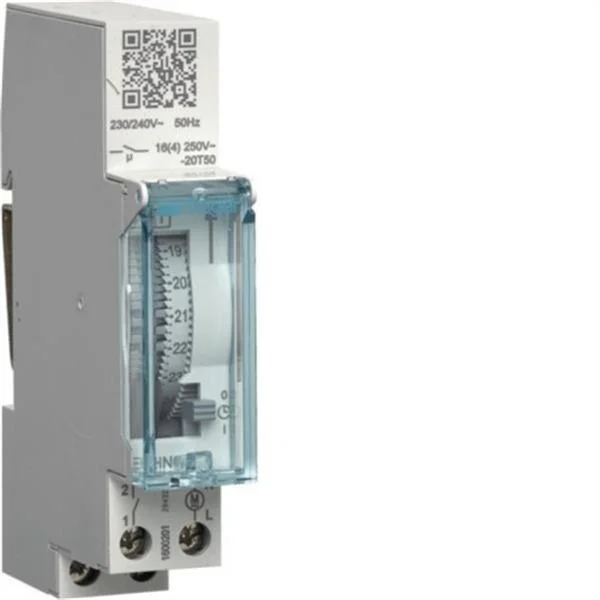 HAGER - INTERRUPTOR HORARI ELECTROMECANIC EHN ESFERA DIARIA 1 CONTACTE NA 16A SENSE RESERVA