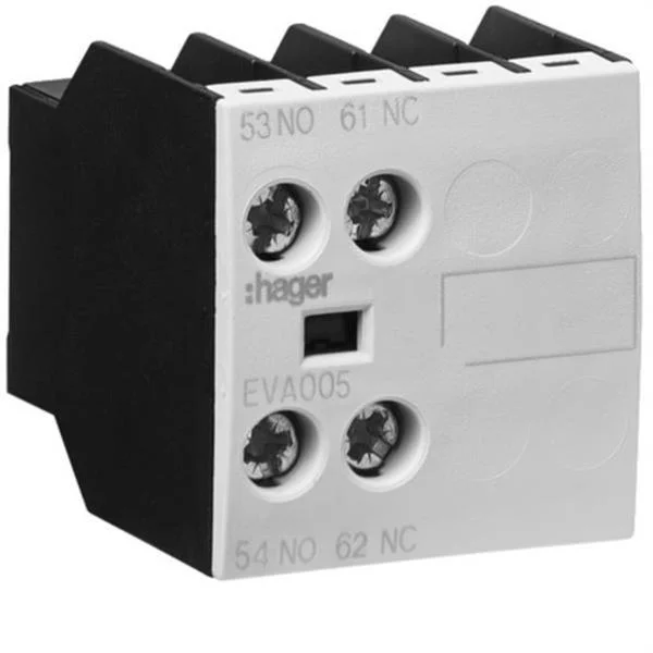 HAGER - CONTACTE AUXILIAR FRONTAL PER A CONTACTOR MIDA 1 1NA+1NC