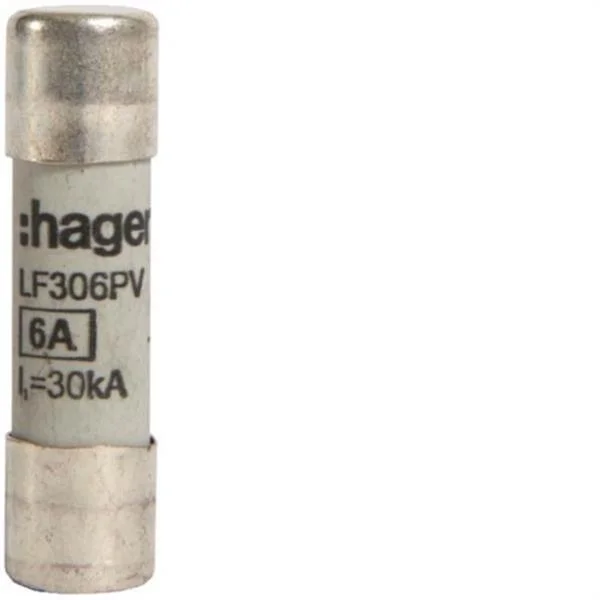 HAGER - CARTUCHO FUSIBLE PV 10,3X38 6A 1000V CC