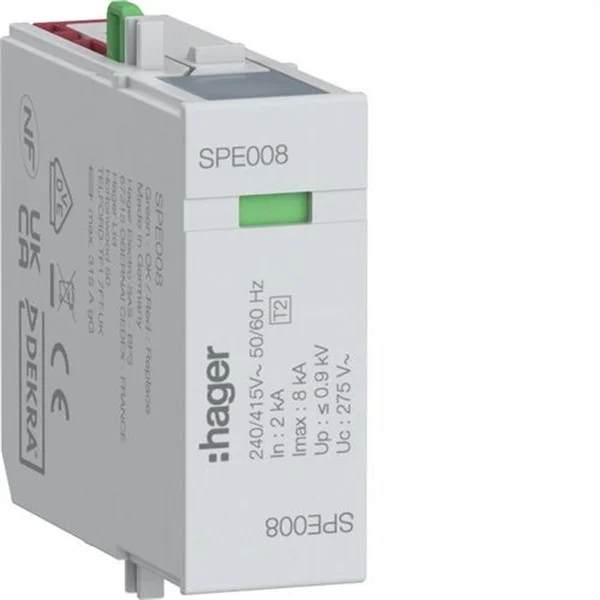 HAGER - CARTUCHO DE RECAMBIO L-N PARA DPS SPE IMAX 8KA
