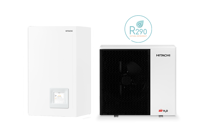 HITACHI - AEROTERMIA YUTAKI AIRH2O 800 U. EXTERIOR MONOBLOC 3CV R290