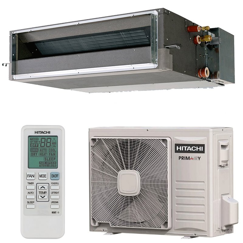 HITACHI - AIRE CONJUNTO CONDUCTOS 3,5 CV PRIMAIRY 8,5 KW R32 MANDO CABLE