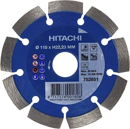 HIKOKI - DISCO DIAMANTE SEGMENTADO 115X22,2X10MM MATERIAL DURO