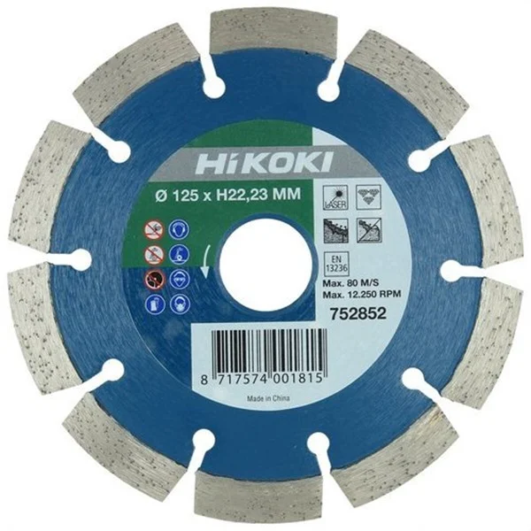 HIKOKI - DISCO DIAMANTE SEGMENTADO 115X22,2X10MM MATERIAL DURO