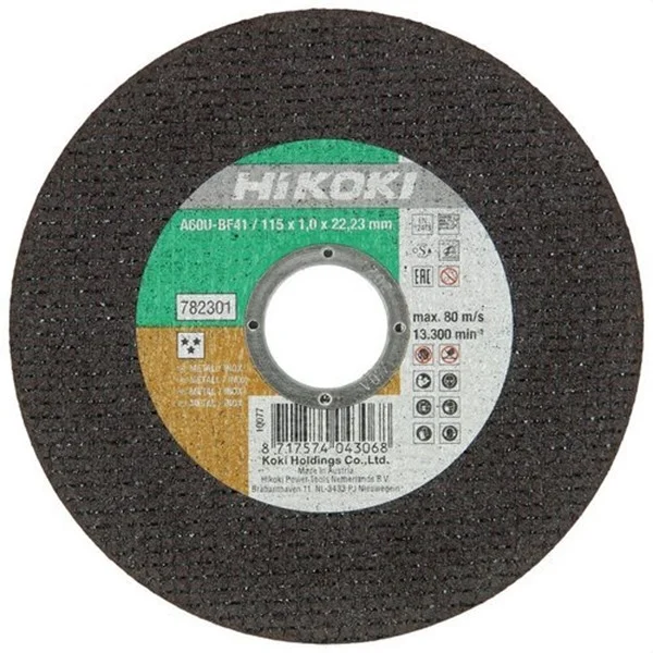 HIKOKI - DISCO DE CORTE AMOLADORA D115 METAL/INOX