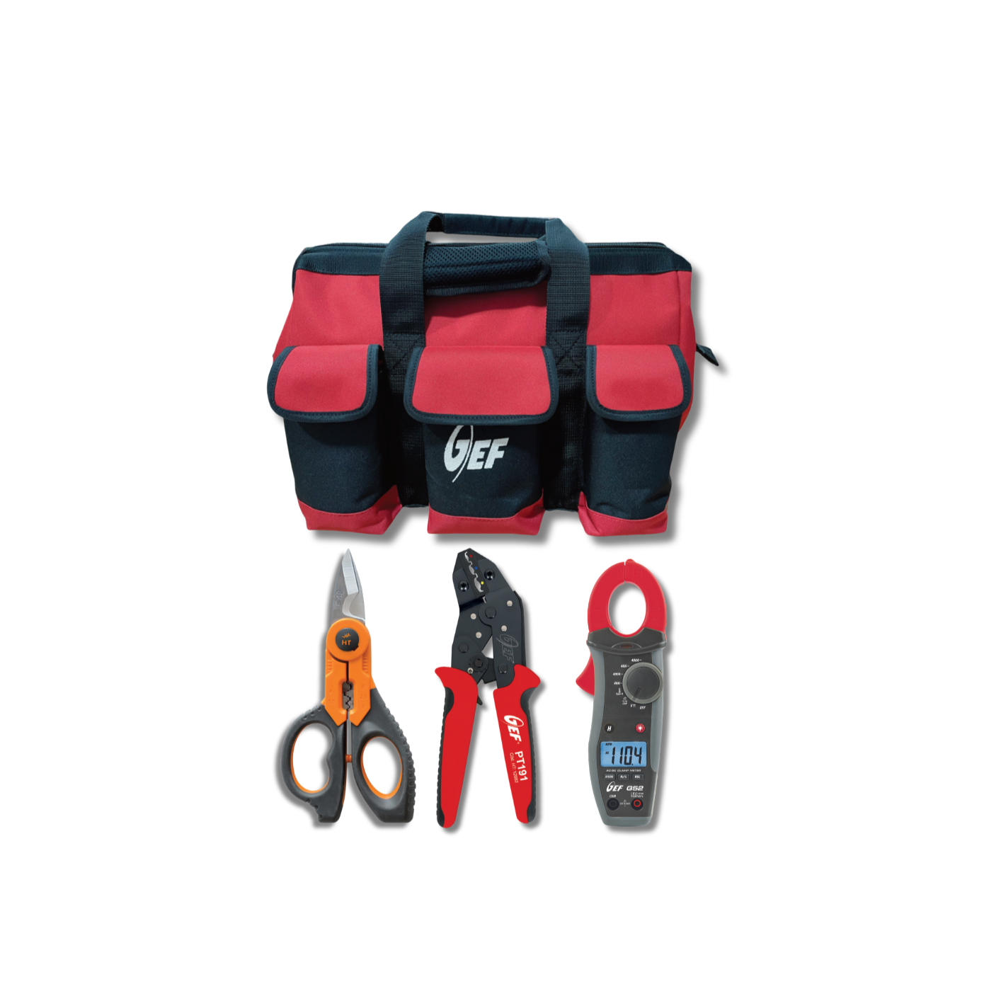 HT - KIT G25PERALBA PINZA G52 + MALETA MARTA + CRIMPADORA PT191 + TIJERA F40