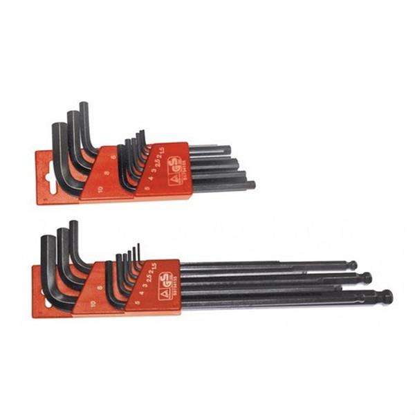 SUPER EGO - JUEGO DE LLAVES ALLEN 1,5-10MM LARGAS (BLISTER)