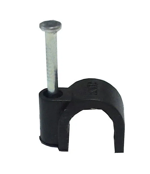 ISOFIX - GRAPA MANGUERA 10MM NEGRA (100 U)