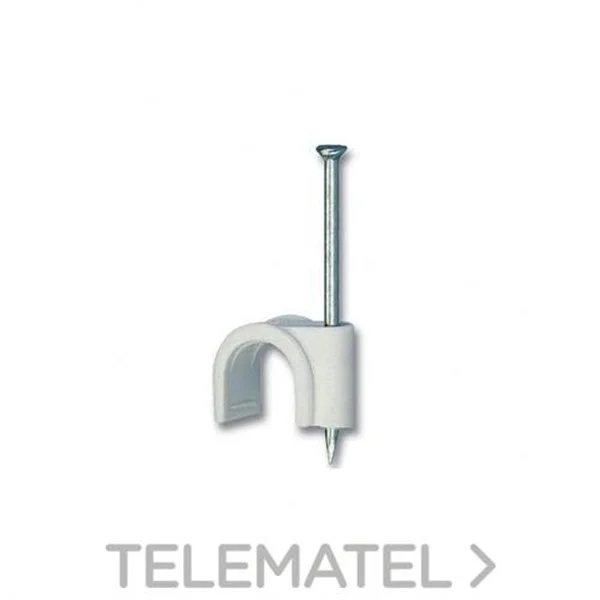 ISOFIX - GRAPETA MANGUERA 6 MM BLANCA (100 U)