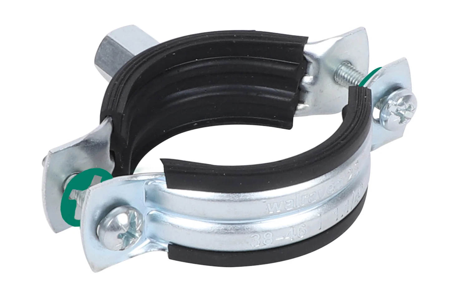 ISOFIX - ABRAZADERA INSONORIZADA 2S CON GOMA 31-37 MM M-8/10 (50 U)