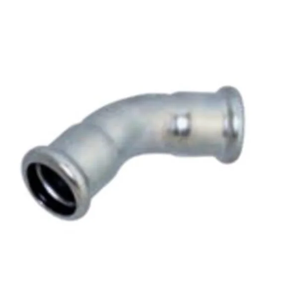 INOXPRES - INOX CURVA 45º H-H D-22 AISI 316L PERFIL M