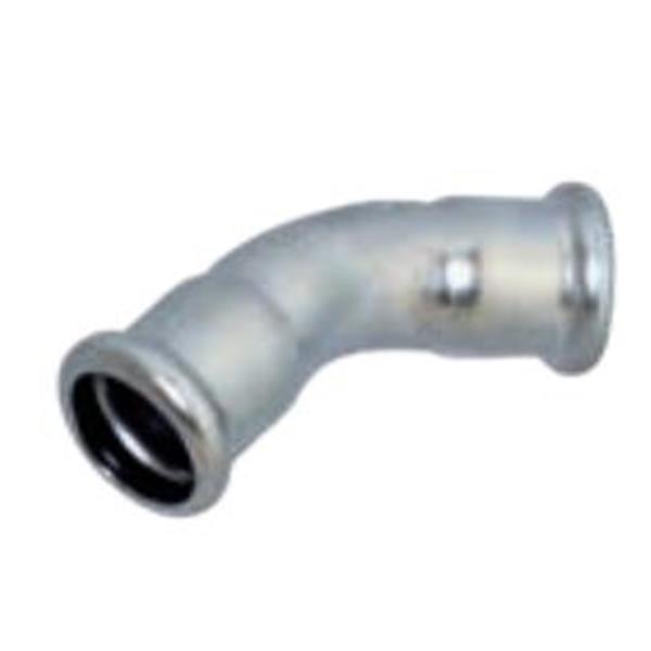 INOXPRES - INOX CURVA 45º H-H D-28 AISI 316L PERFIL M