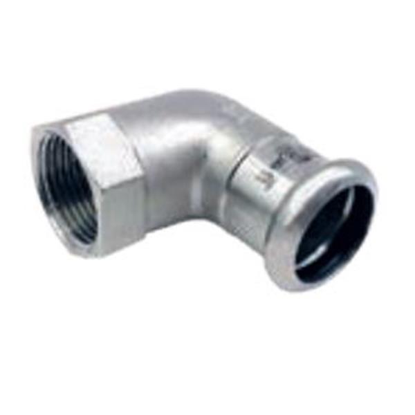 INOXPRES - INOX CODO 90º HEMBRA D-15X3/4 AISI 316L PERFIL M