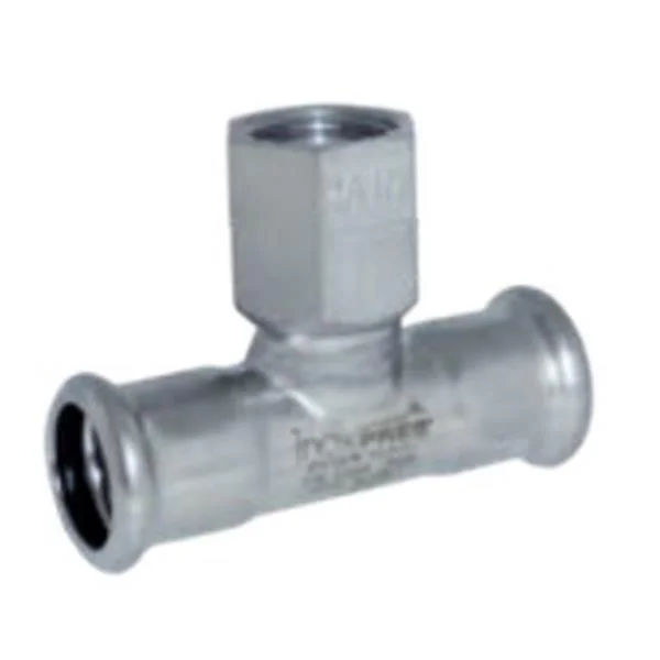 INOXPRES - INOX TE HEMBRA ROSCADA D-18X1/2 AISI 316L PERFIL M