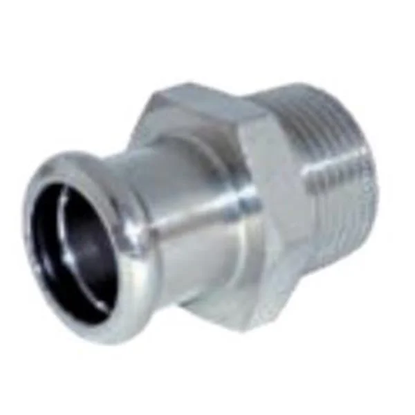 INOXPRES - INOX UNION MACHO D-15X1/2 AISI 316L PERFIL M