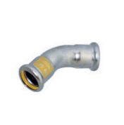 INOXPRES - INOX GAS CORBA 45º F-F 15 AISI 316L