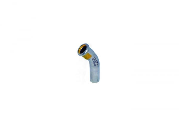 INOXPRES - INOX GAS CURVA 45º M-H 18 AISI 316L
