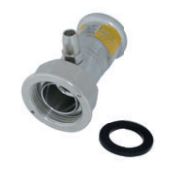 INOXPRES - INOX GAS RACORD 2 PECES PRECINTABLE D-22X7/8 AISI 316L