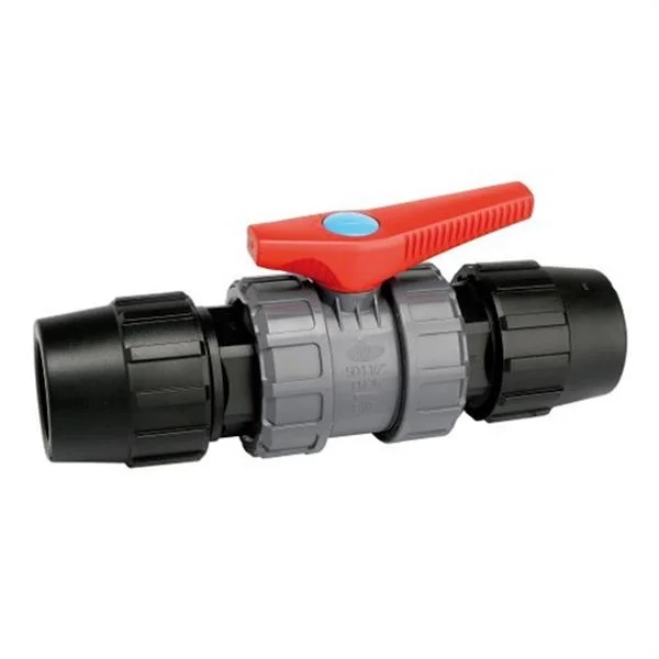 JIMTEM - VALVULA ESFERA PVC DESMUNTABLE 40 ENLLAÇ TUB POLIESTER