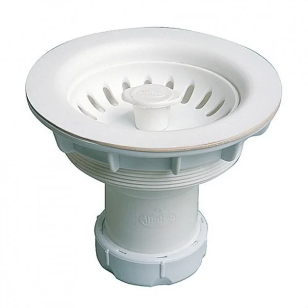 JIMTEN - VÁLVULA CANASTA SINTETICA FREGADERO TITANIO S-332 Ø115MM
