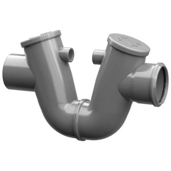 PVC - SIFO EN LINIA M-F D-160 AMB REGISTRE GRIS