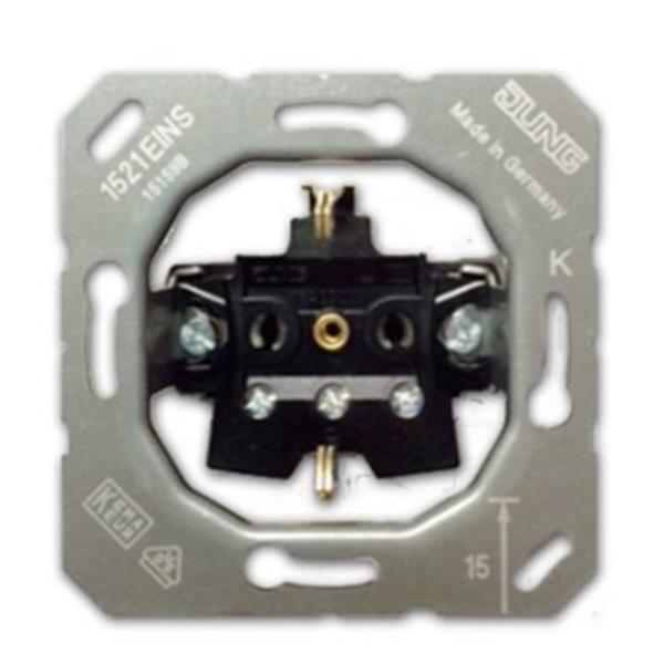 JUNG - BASE ENCHUFE A TOMA TIERRA SIN CAZOLETA