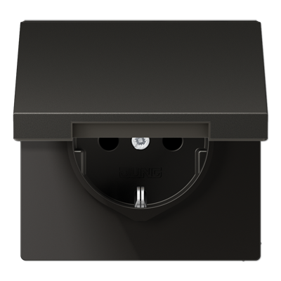 JUNG - BASE ENDOLL AMB TAPA PROTECCIO NENS ANTRACITA