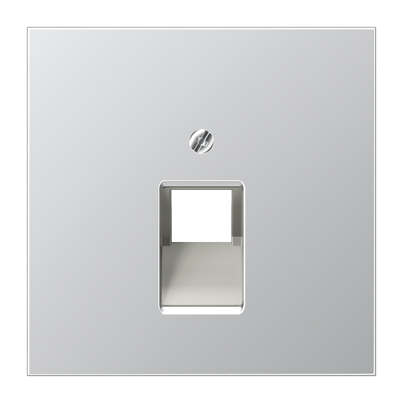 JUNG - PLACA CENTRAL 1 TOMADA TELEFUNDE UAE ALUMINIO