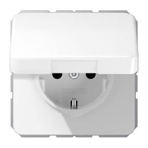 JUNG - BASE ENDOLL AMB TAPA PROTECCIO NENS GRIS CLAR