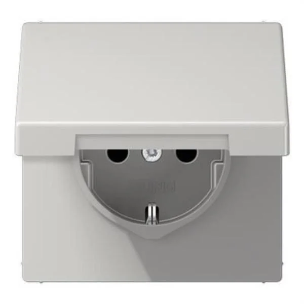 JUNG - BASE ENDOLL AMB TAPA PROTECCIO NENS GRIS CLAR